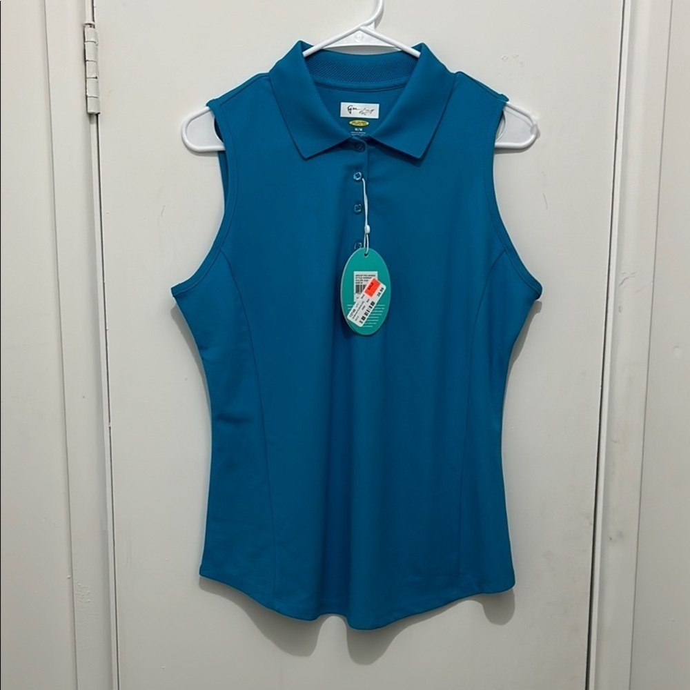 Greg Norman Blue Polo Top